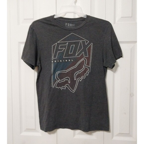 Fox Other - Fox Racing Men's Slim Fit T-Shirt Gray, Original Motor Cross Graphic Logo Medium